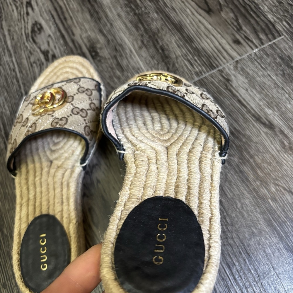 Gucci GG Canvas Espadrilles EU 37 1/2 - Picture 5 of 15